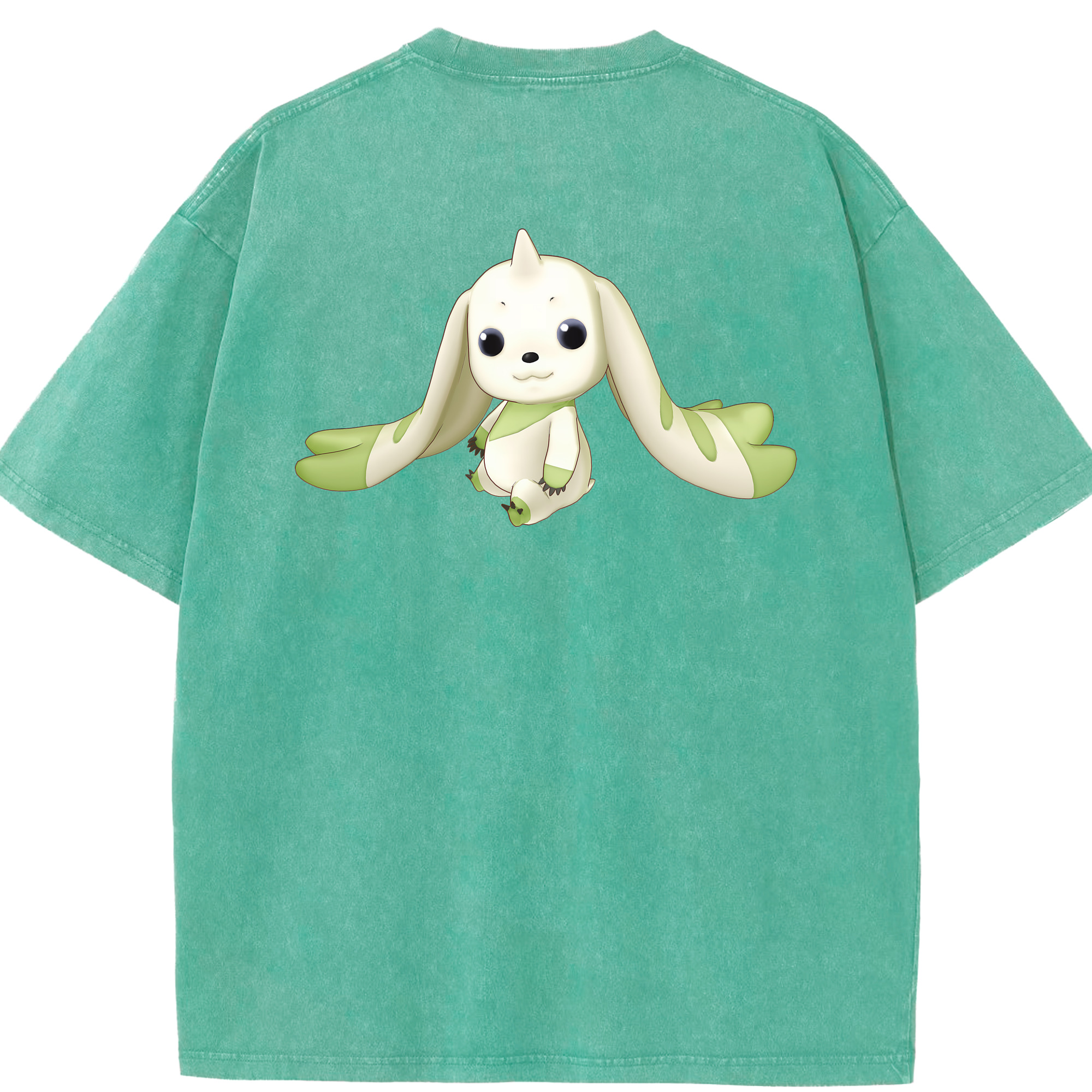 （画像用） Digimon デジタルモンスター/デジモン 綿100% ヴィンテージ風 半袖Tシャツ（背面プリント）